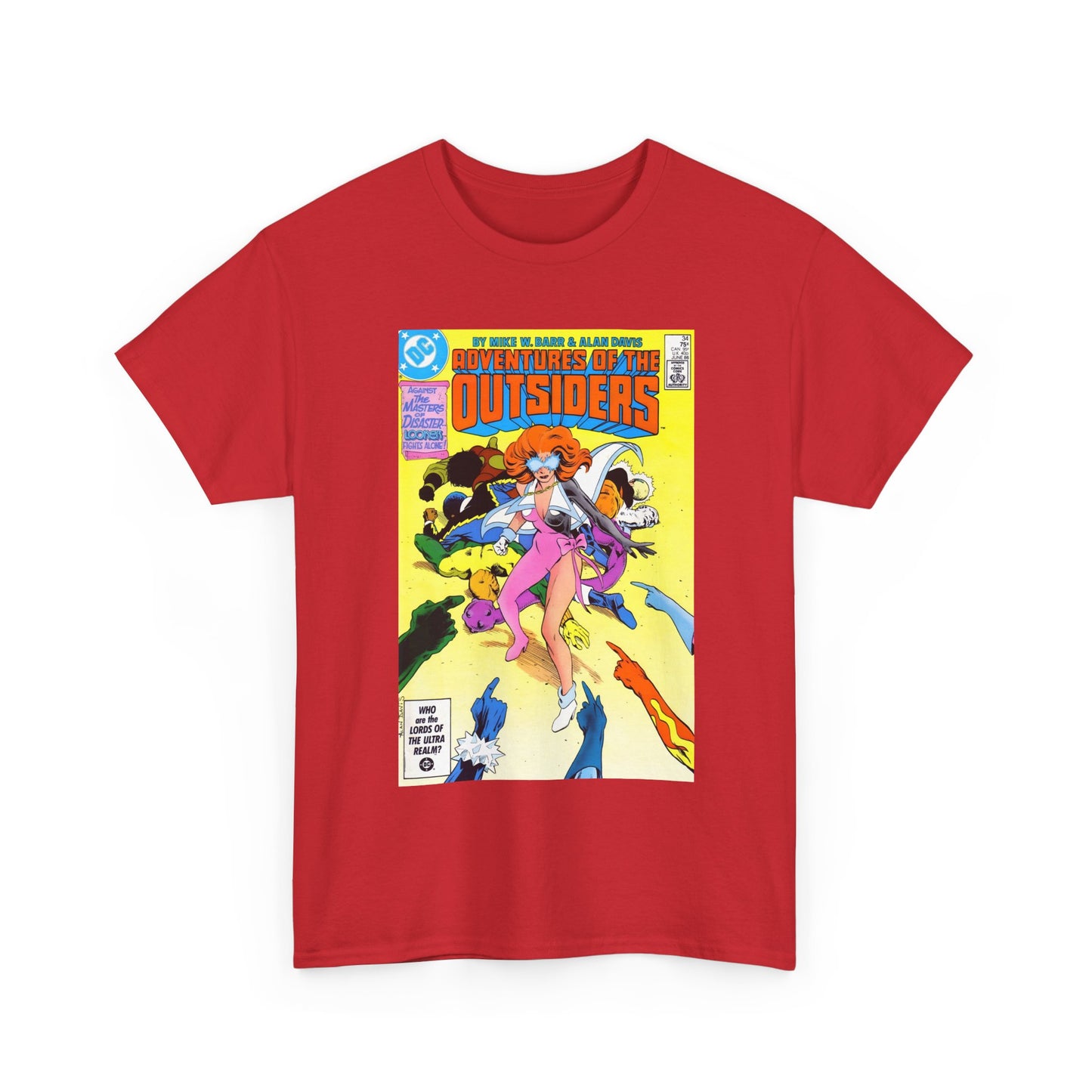 Adventures of the Outsiders #34 T-Shirt - Alan Davis Art - DC Comics