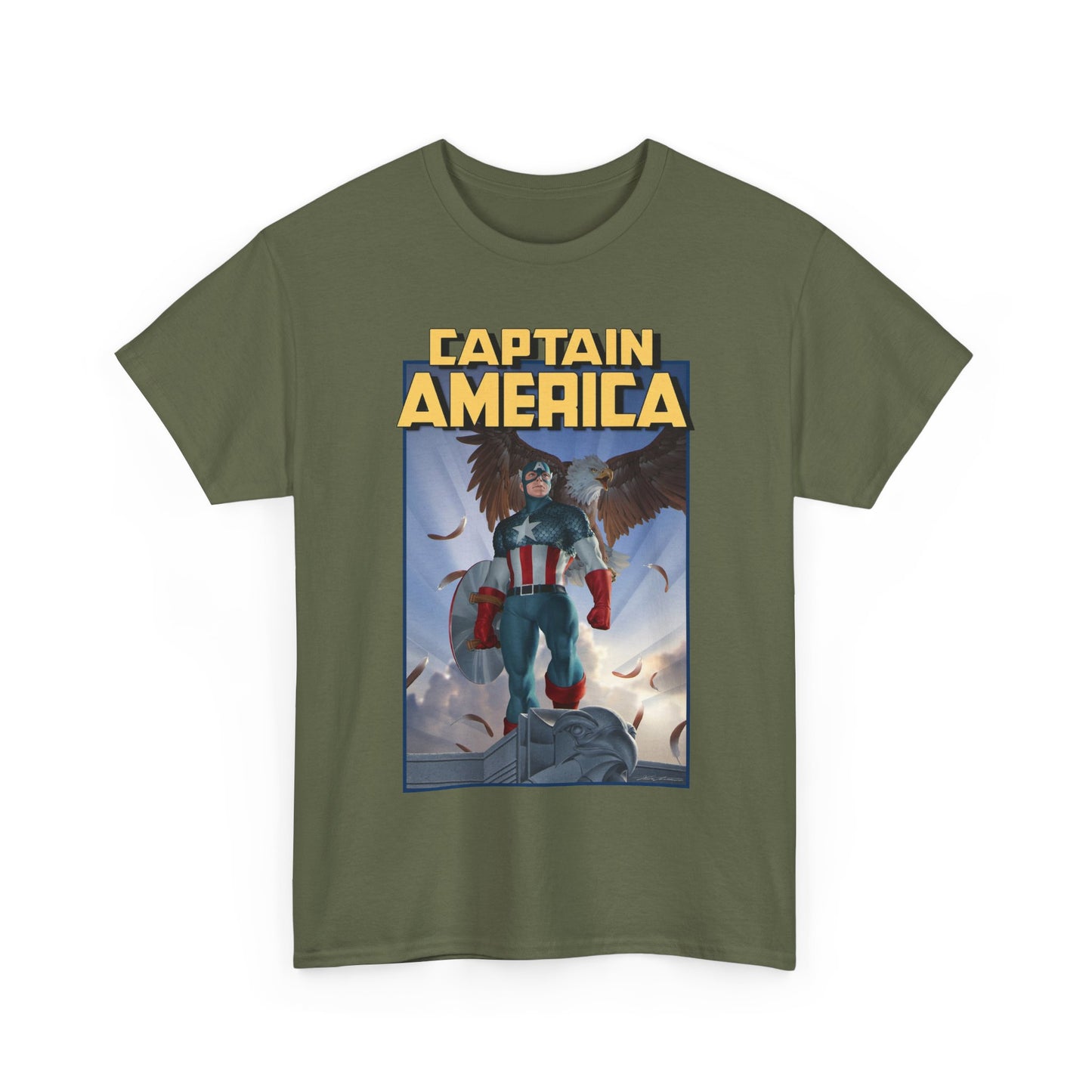 Captain America T-Shirt - Junggeun Yoon Art - Avengers Member - Marvel Comics