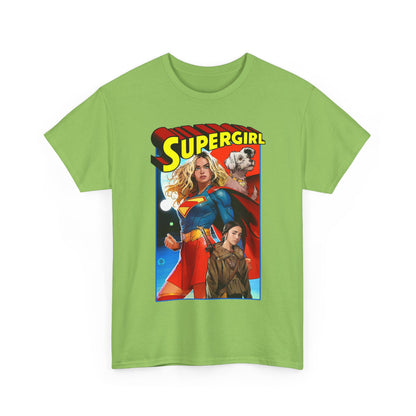 Supergirl & Krypto T-Shirt - Dan Mora Art - Upcoming 2026 Movie with Milly Alcock - DC Comics