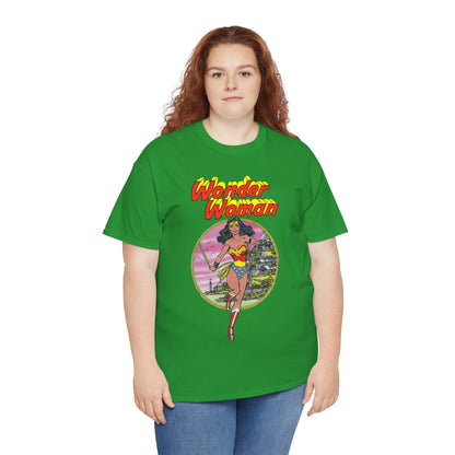 Wonder Woman T-Shirt - George Perez Art - Justice League 1980s Postcard Set - JLA Member - Diana from Themyscira - DC Comics