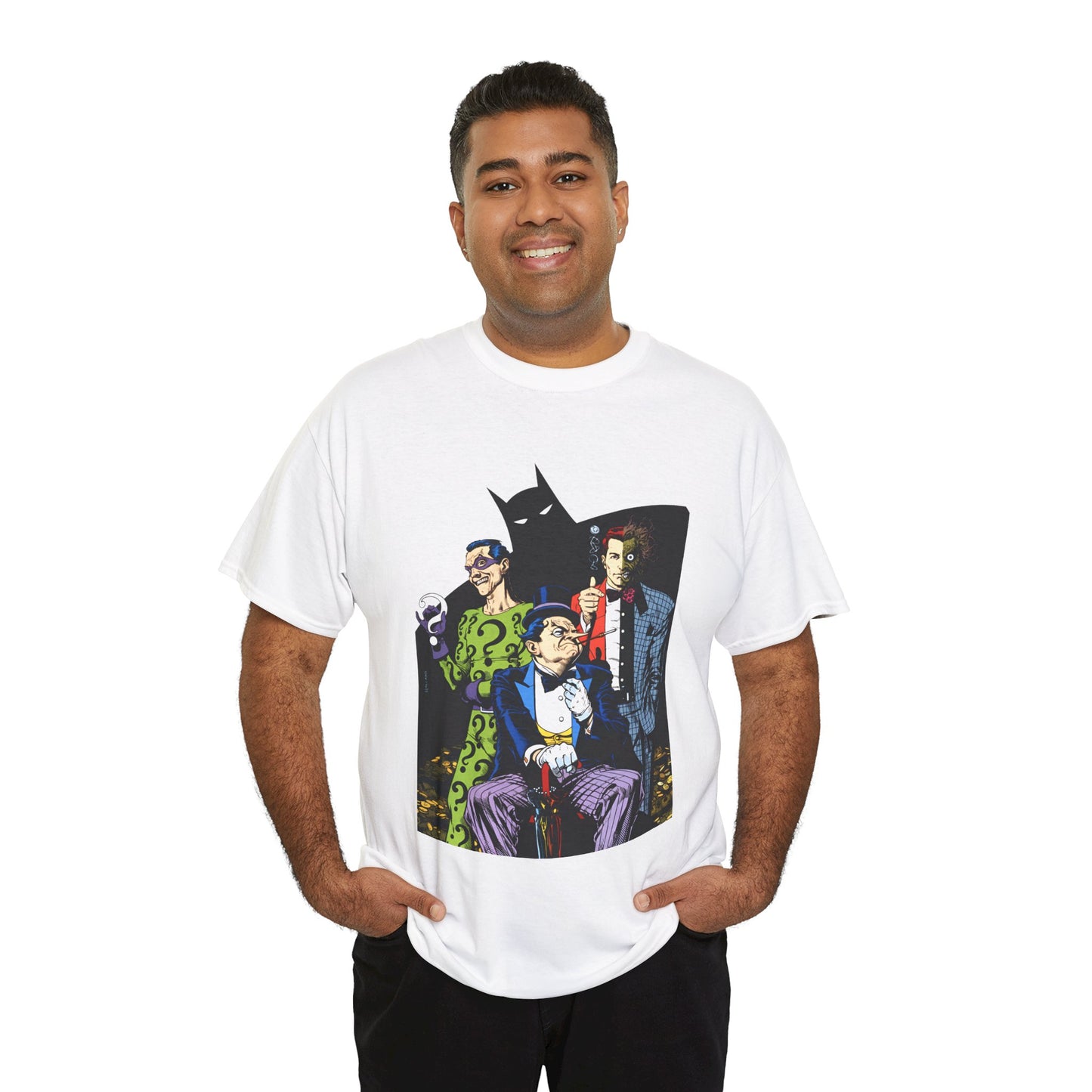 Riddler, Two-Face, Penguin T-Shirt - Brian Bolland Art - DC Comics