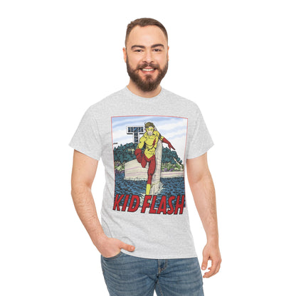 Kid Flash T-Shirt - George Perez Art - Wally West - New Teen Titans Member - Titans Tower - Future Flash - DC Comics
