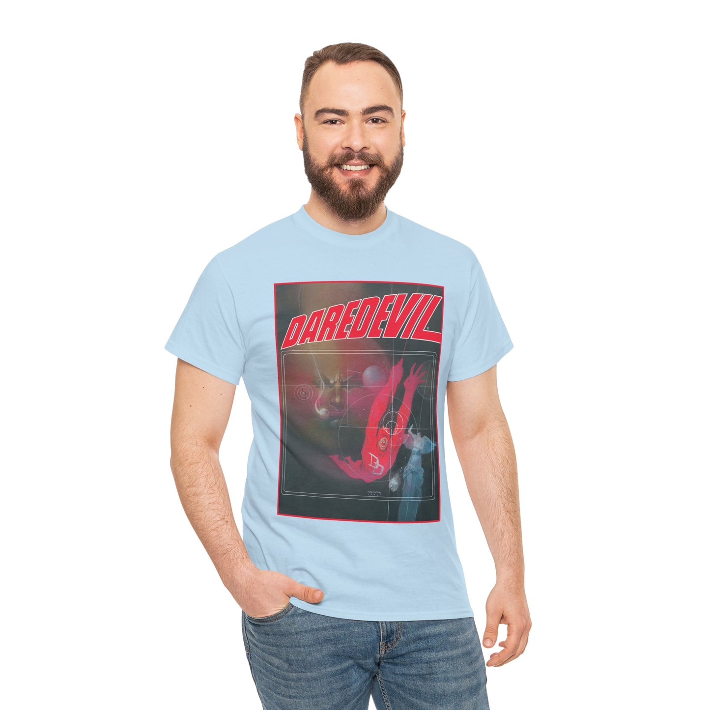 Daredevil T-Shirt - Bill Sienkiewicz Art - Marvel Graphic Novel Love & War - Vs Kingpin - Frank Miller Story