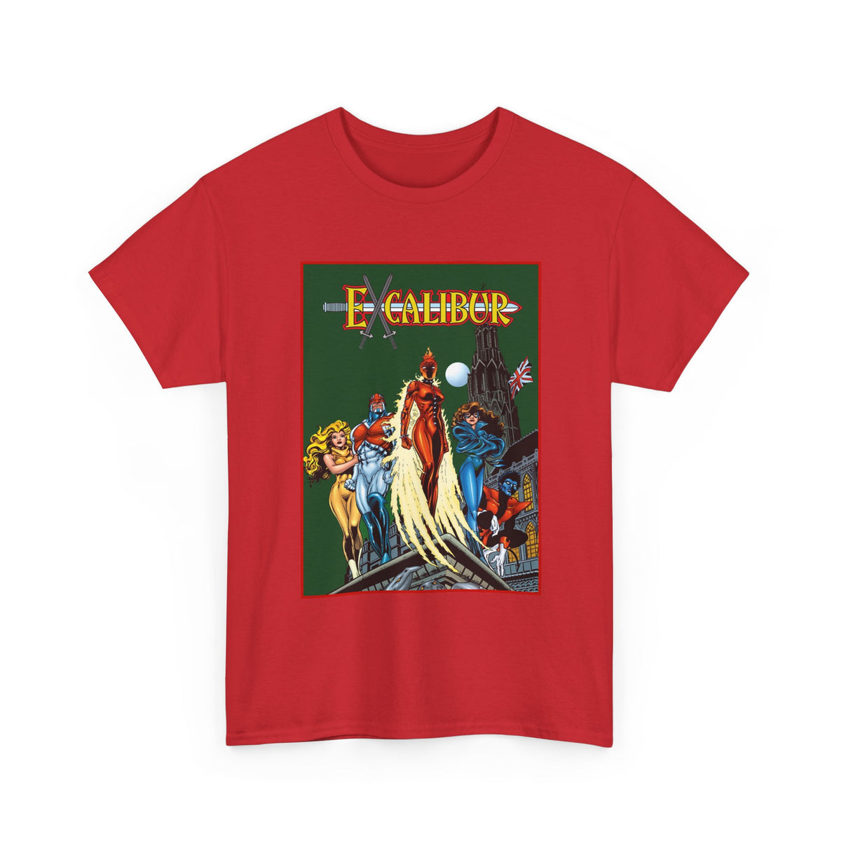 Excalibur T-Shirt - Nightcrawler, Phoenix, Captain Britain - Alan Davis Art - Marvel Comics