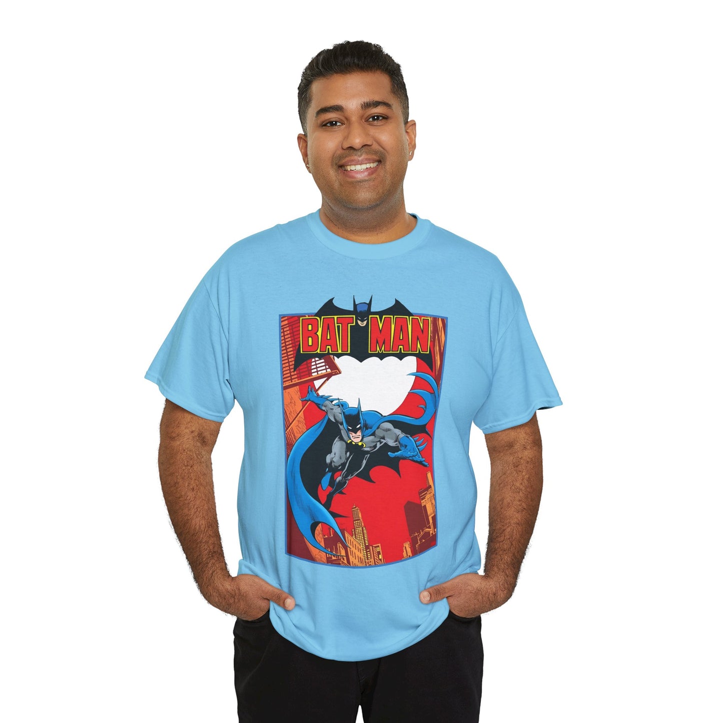 Batman T-Shirt - Jim Aparo Art - Untold Tales Cover - DC Comics Bronze Age - Batman Flying in Front of the Moon - Caped Crusader, Gotham City