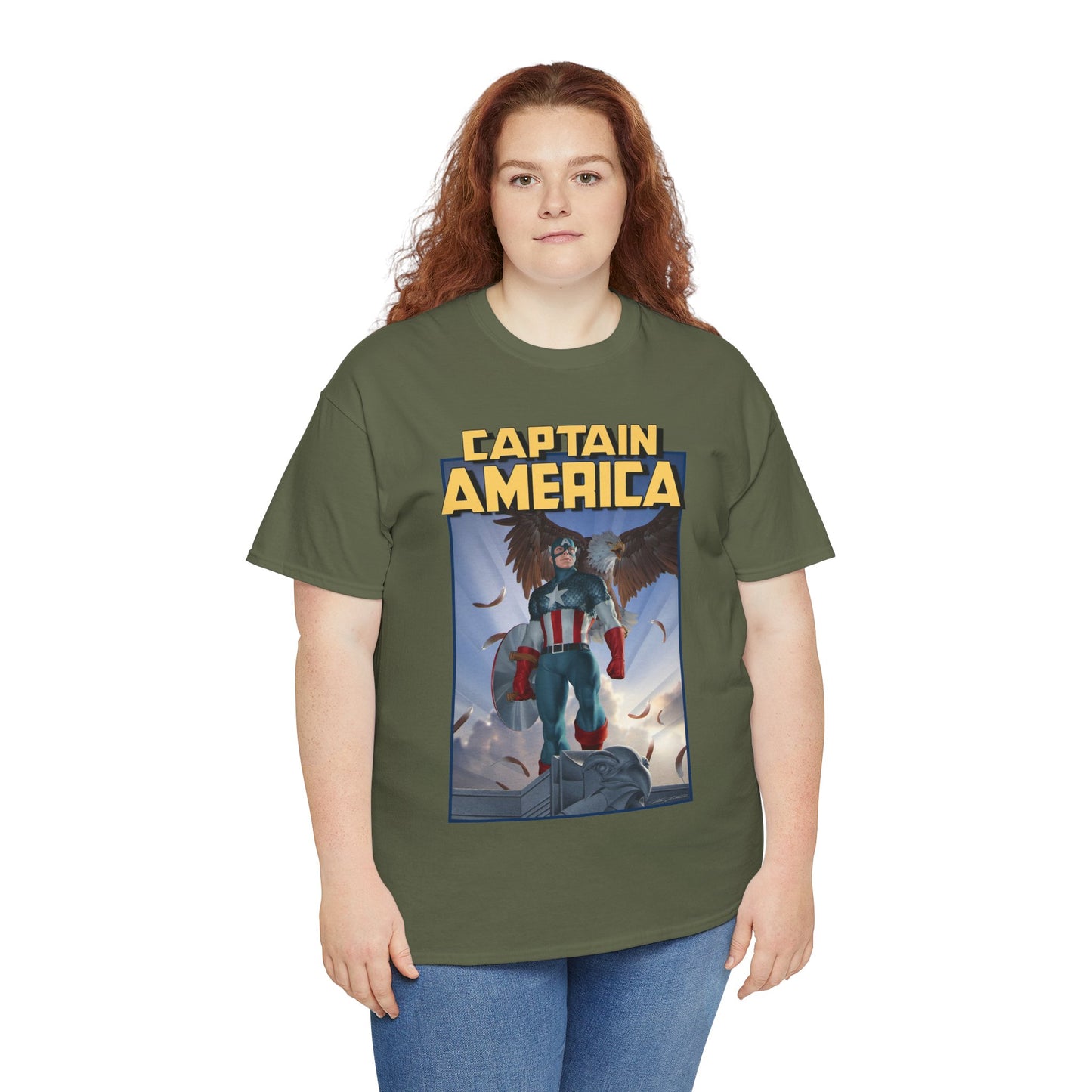 Captain America T-Shirt - Junggeun Yoon Art - Avengers Member - Marvel Comics