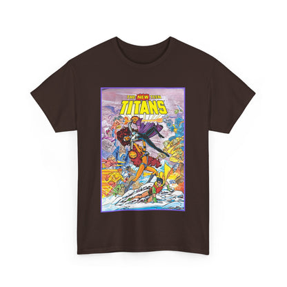 New Teen Titans T-Shirt - George Perez Art - Starfire Vs Blackfire - Omega Man - Annual #1 Cover - DC Comics