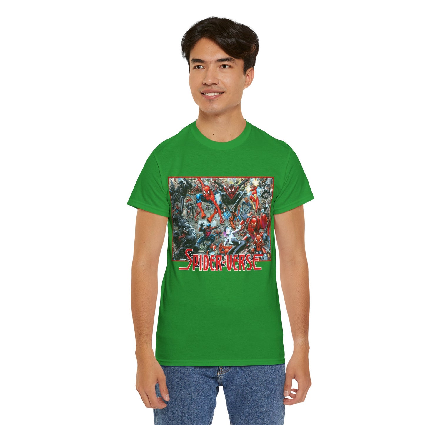 Spider-Verse T-Shirt - Arthur Adams Art - Spider-Man, Venom, Spider-Man 2099, Miles Morales, Spider-Woman - Marvel Comics