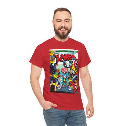 X-Men #100 T-Shirt - Dave Cockrum Art - Cyclops, Colossus, Wolverine, Storm, Jean Grey, Iceman - Marvel Comics