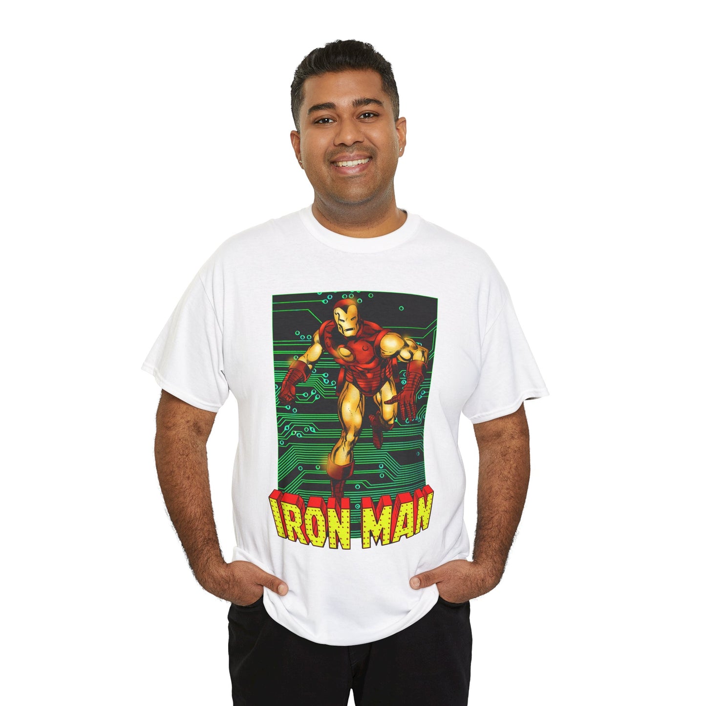 Iron Man T-Shirt - John Byrne Art - Tony Stark, Stark Industries - Avengers Member & Leader - Marvel Comics Armored Hero