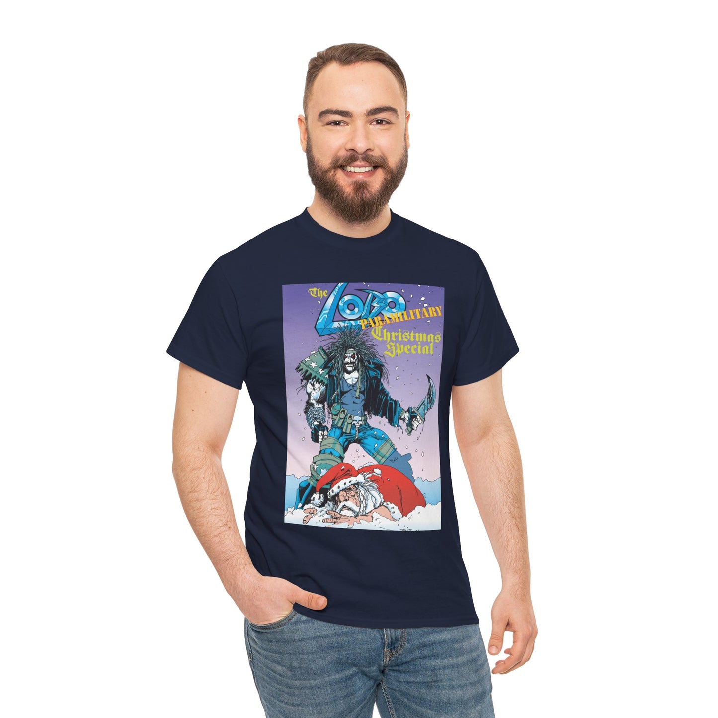 Lobo Paramilitary Christmas Special T-Shirt - Simon Bisley Art - DC Comics