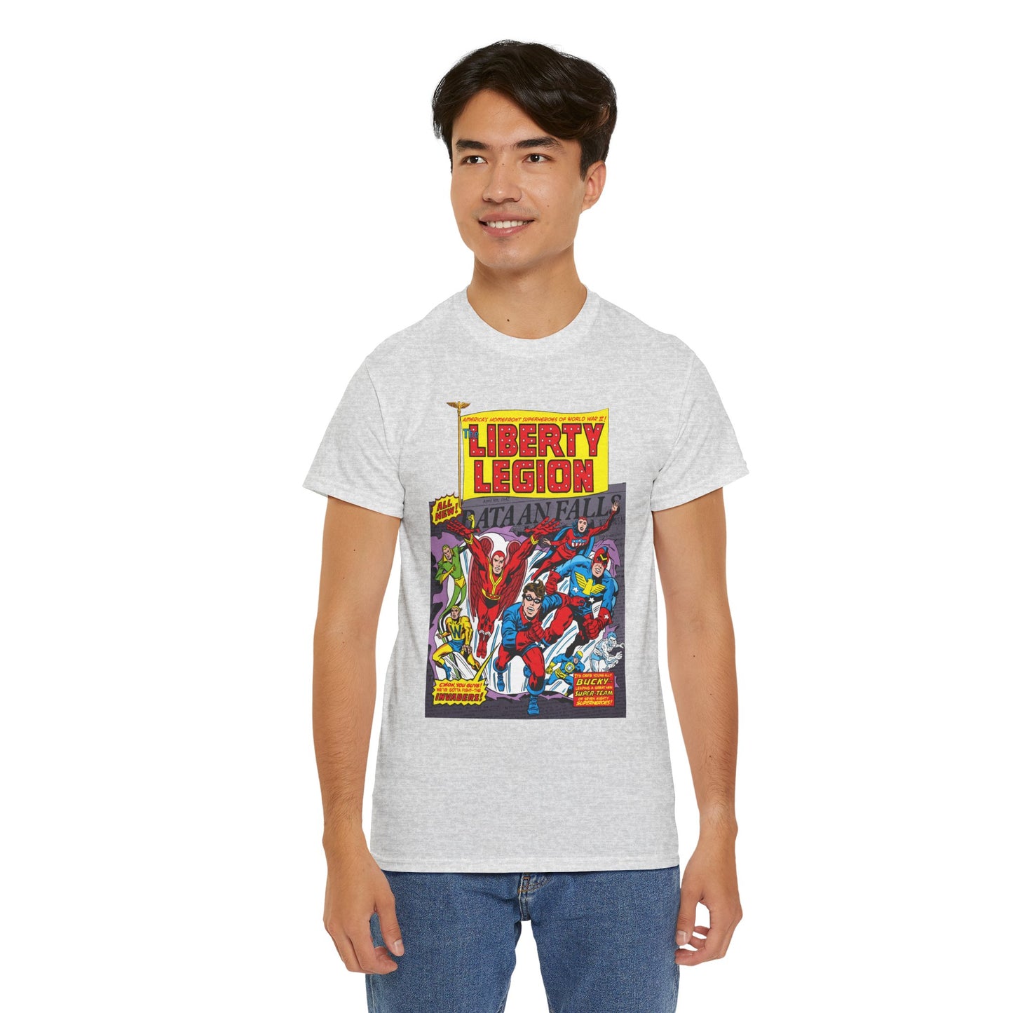 Liberty Legion T-Shirt - Marvel Premiere #29 - Bucky, Miss America, Whizzer, Patriot, Red Raven - Marvel Comics