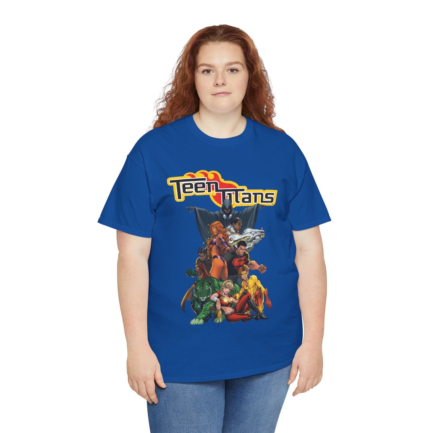 Teen Titans T-Shirt - Michael Turner Art - Cyborg, Raven, Wonder Girl, Superboy, Robin, Starfire - DC Comics