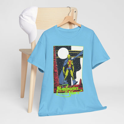 Martian Manhunter T-Shirt - George Perez Art - 1980s Justice League of America (JLA) Postcard Art - DC Comics