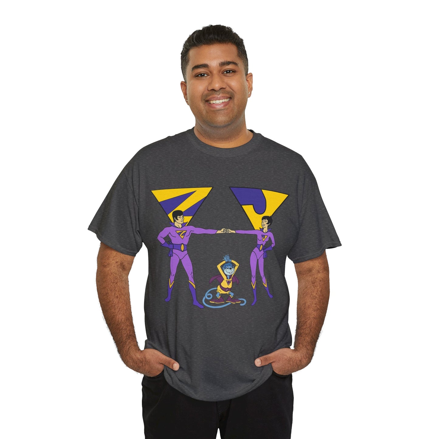 Wonder Twins T-Shirt - Super Friends - Zan & Jayna - Hanna-Barbera Cartoon - DC Comics