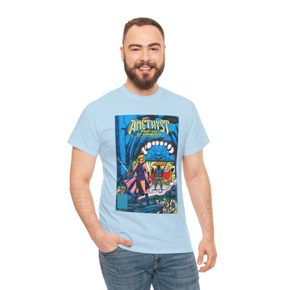 Amethyst, Princess of Gemworld T-Shirt - George Perez & Ernie Colon Art - The Last Battle Vs Dark Opal - DC Comics