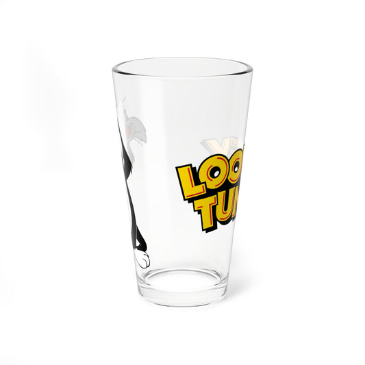 Sylvester J. Pussycat Sr. Pint Glass, 16oz - Looney Tunes - Merrie Melodies - Beloved Cartoon Icon - Sufferin' Succotash!