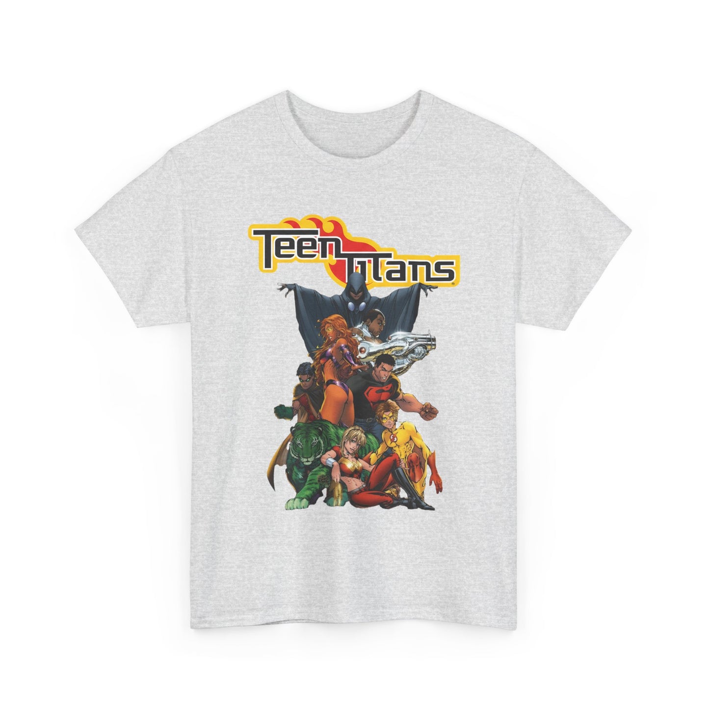 Teen Titans T-Shirt - Michael Turner Art - Cyborg, Raven, Wonder Girl, Superboy, Robin, Starfire - DC Comics