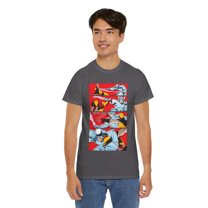 Wolverine Vs Silver Samurai Fight T-Shirt - Uncanny X-Men #173 - Marvel Comics