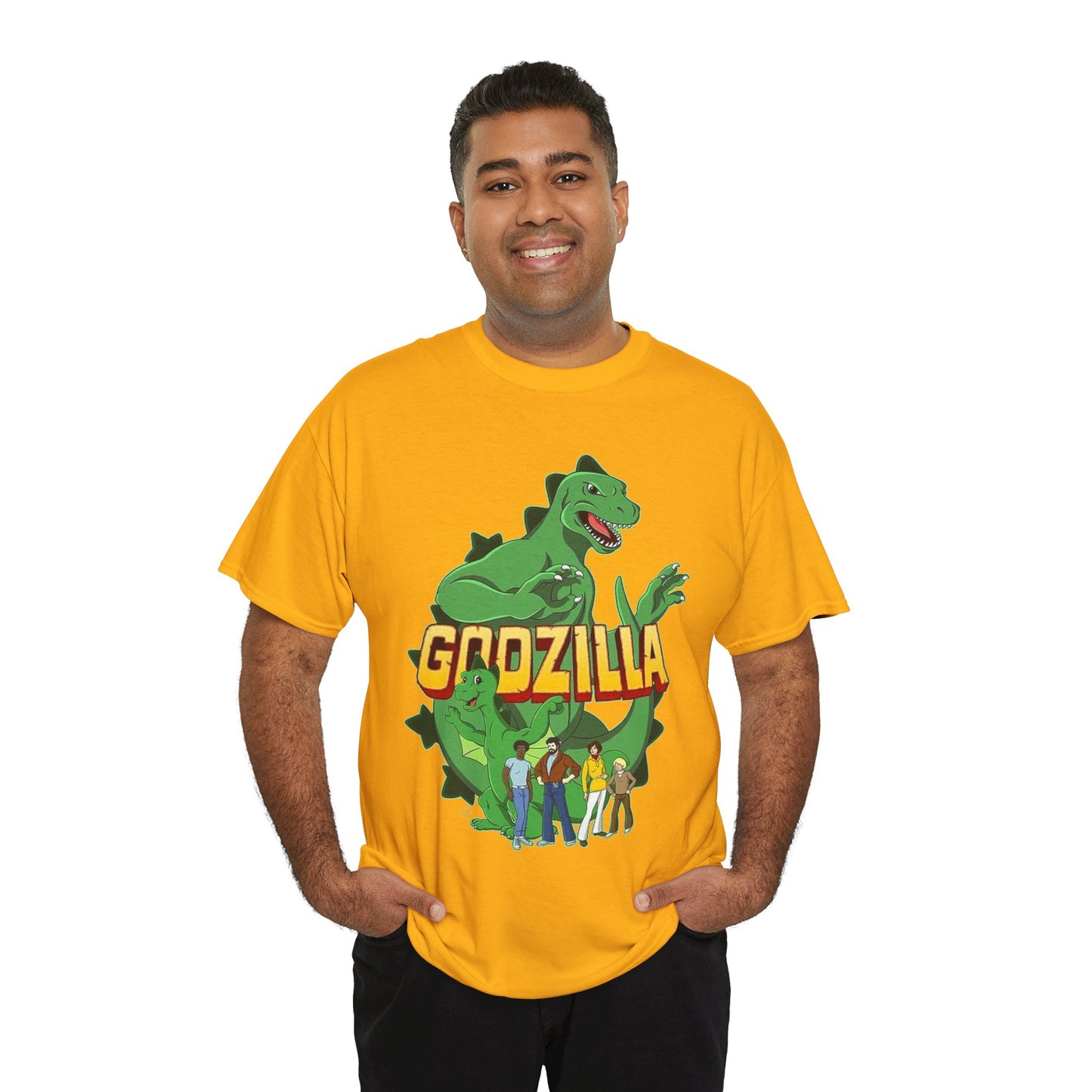 Godzilla T-Shirt - Popular 1970s Hanna-Barbera Cartoon - Godzooky - Retro 70s Animation - Toho - King of the Monsters