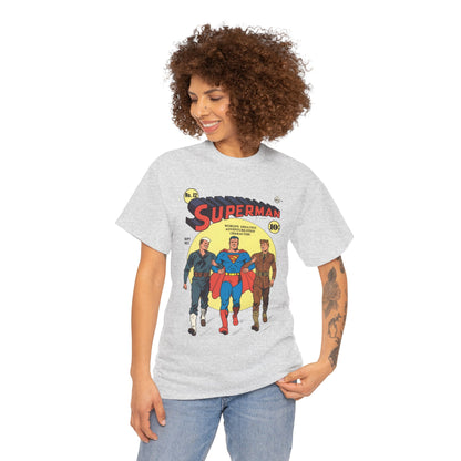 Superman T-Shirt - #12 Cover Art - Golden Age Classic - WWII Support - Iconic Image - DC Comics