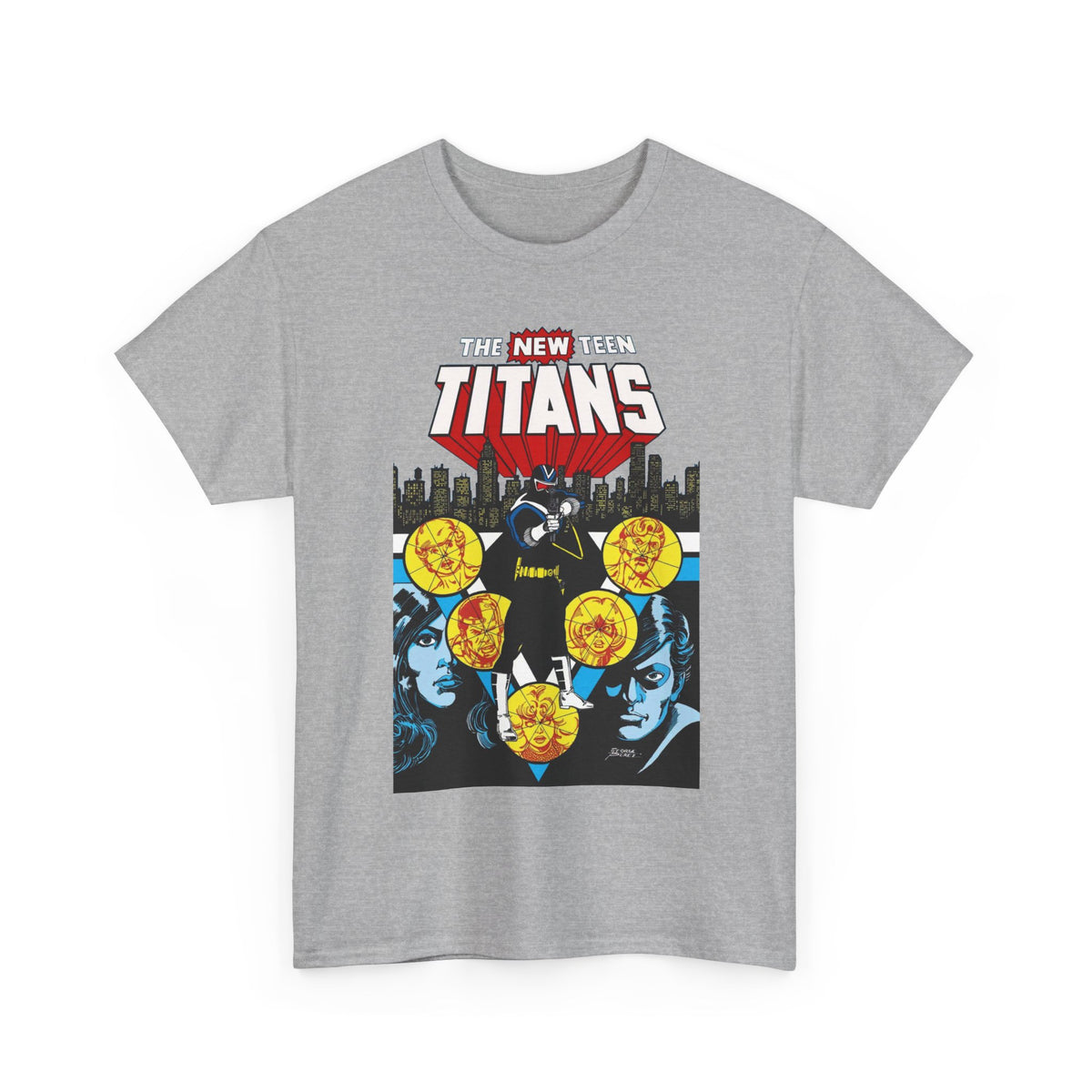 New Teen Titans T-Shirt - George Perez Art - Vigilante, Robin, Wonder Girl - Annual #2 Cover Art - DC Comics