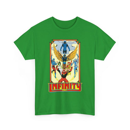 Infinity Inc Shirt - Todd McFarlane Art - Jade, Obsidian, Fury, Northwind, Nuklon, Silver Scarab, Star-Spangled Kid - JSA Successors - DC Comics