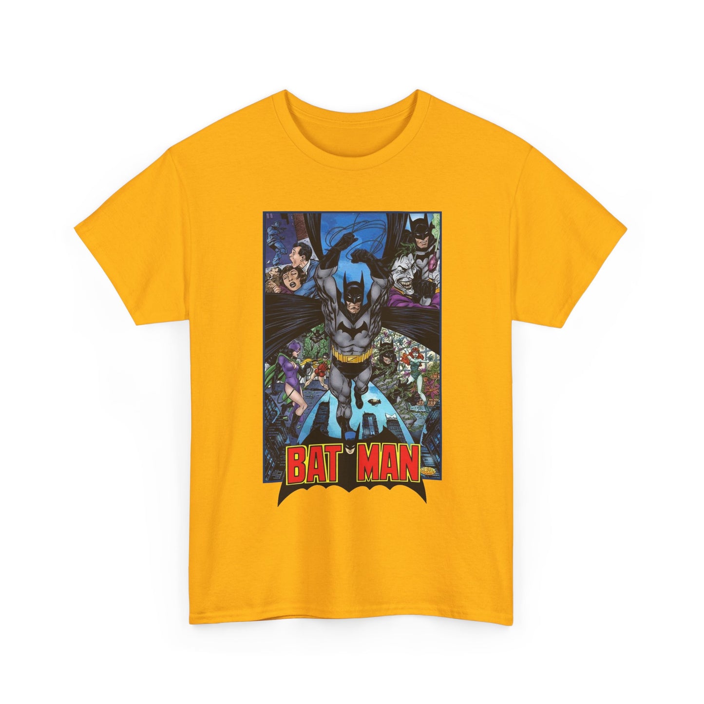 Batman T-Shirt - John Byrne Art - Joker, Catwoman, Poison Ivy - Caped Crusader - DC Comics