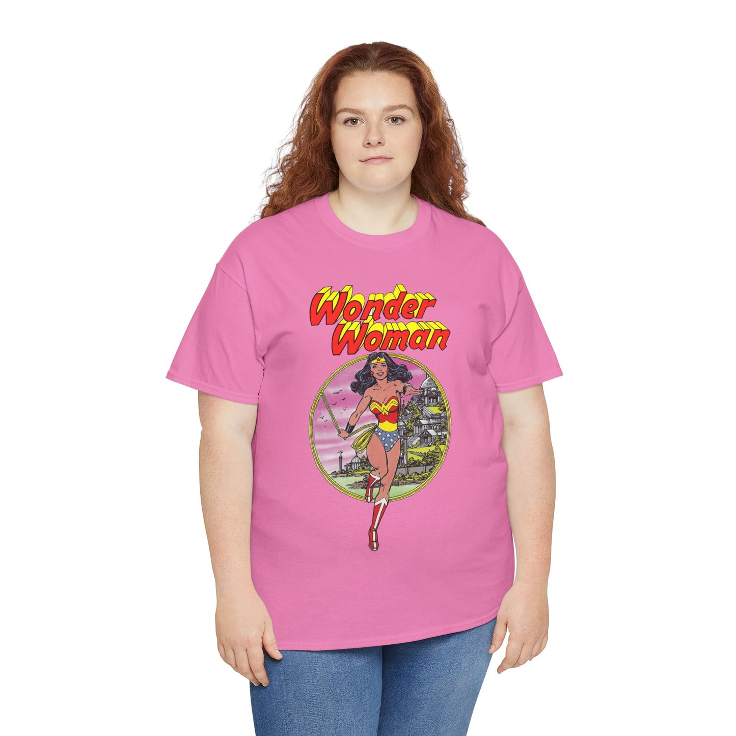 Wonder Woman T-Shirt - George Perez Art - Justice League 1980s Postcard Set - JLA Member - Diana from Themyscira - DC Comics