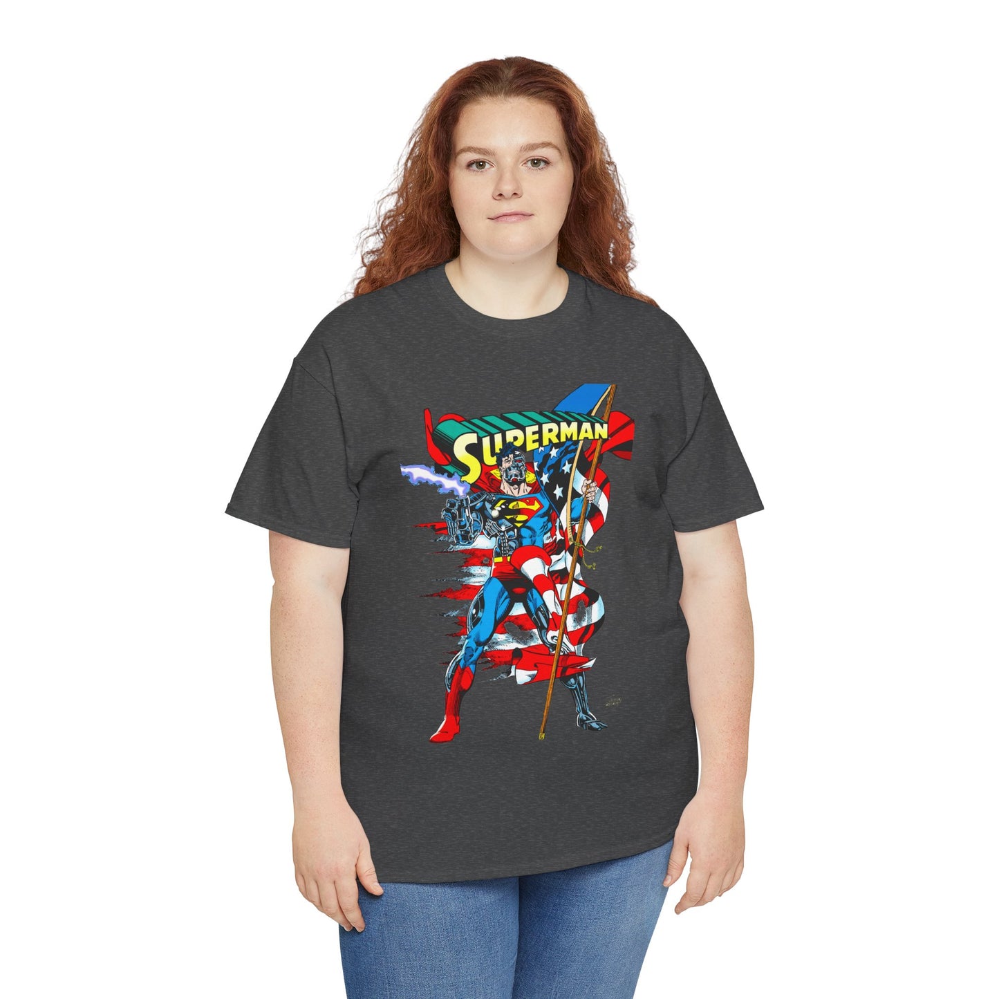 Cyborg Superman T-Shirt - Dan Jurgens Art - Reign of the Supermen Enemy - 1990s Storyline After the Death of Superman - DC Comics