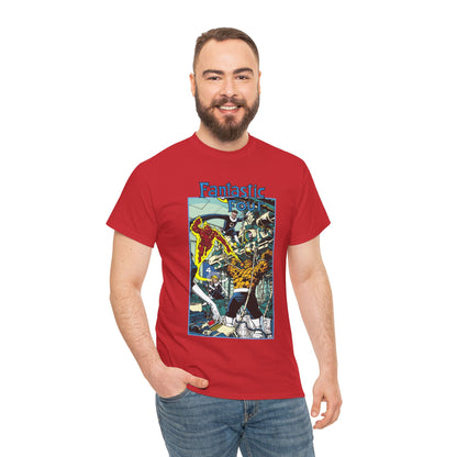 Fantastic Four T-Shirt - George Perez Art - Reed Richards, Invisible Woman, Human Torch, The Thing - Marvel Comics