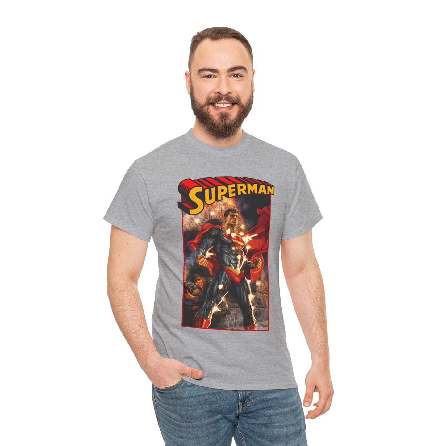 Superman T-Shirt - Lee Bermejo Art - Action Comics Variant Cover - Man of Steel, Metropolis - DC Comics