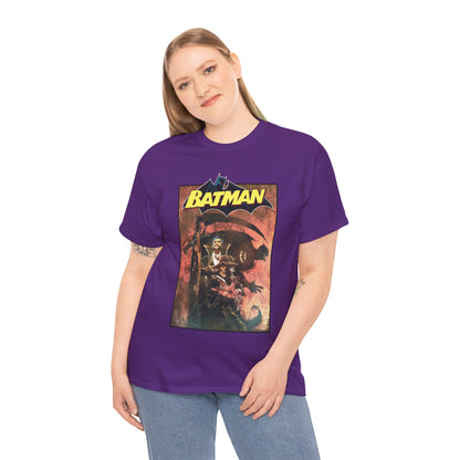 Batman T-Shirt - Bill Sienkiewicz Art - With Scarecrow & Ra's Al Ghul - DC Comics