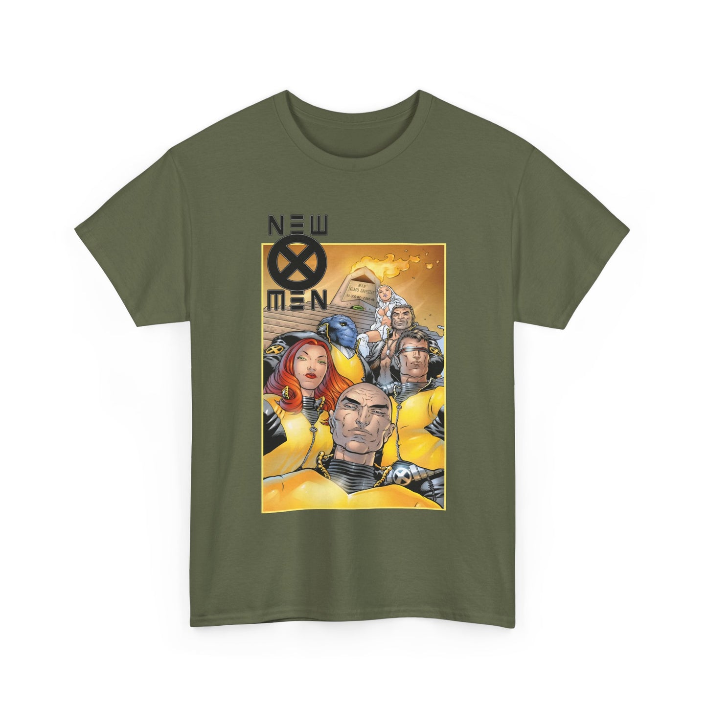 New X-Men T-Shirt - Frank Quitely Art - Cyclops, Jean Grey, Wolverine, Emma Frost, Beast, Professor X - Grant Morrison Run - Marvel Comics