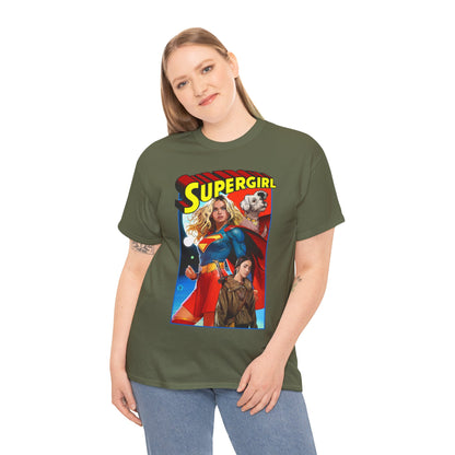 Supergirl & Krypto T-Shirt - Dan Mora Art - Upcoming 2026 Movie with Milly Alcock - DC Comics