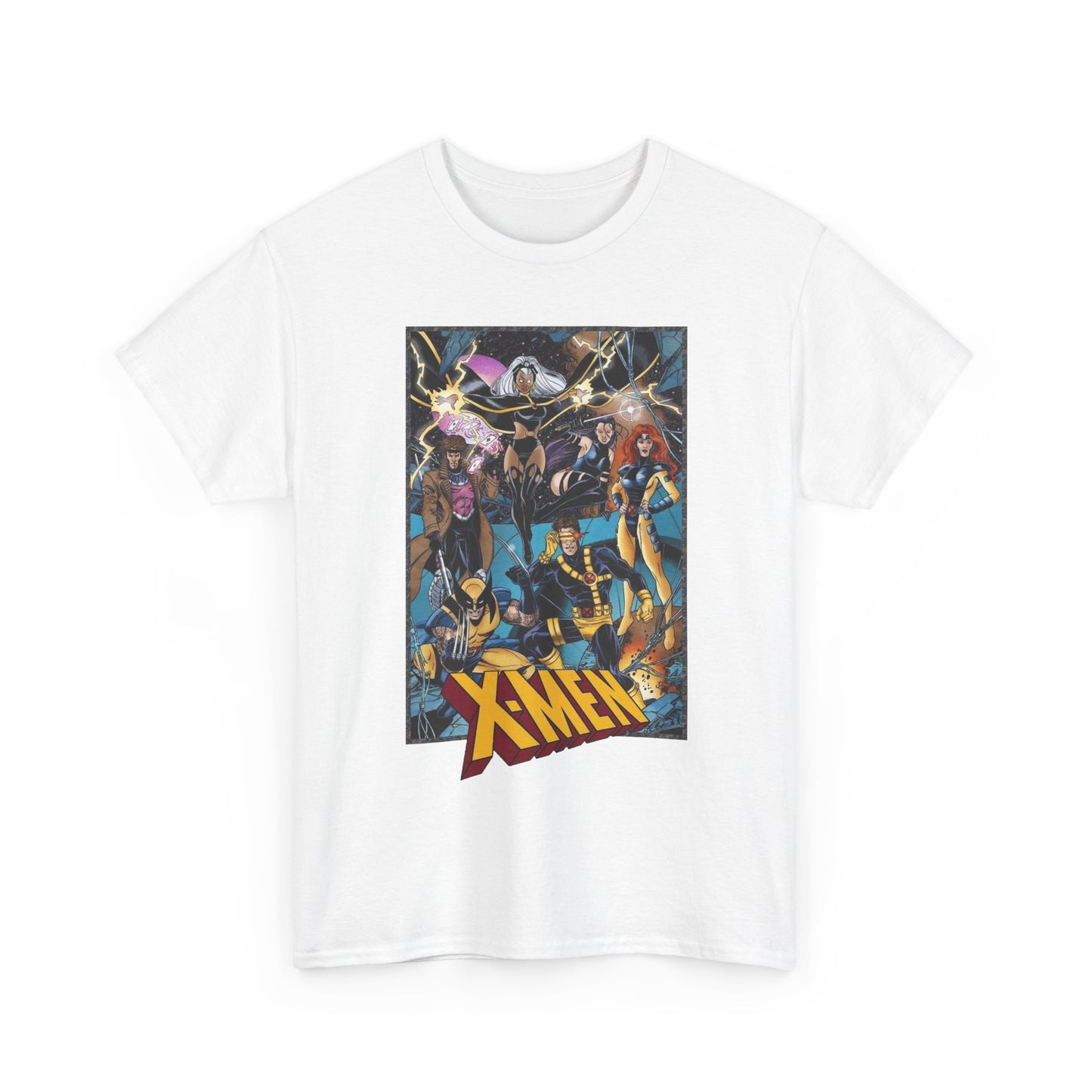 Uncanny X-Men T-Shirt - George Perez Art - Cyclops, Jean Grey, Psylocke, Gambit, Storm - Marvel Comics Mutant Heroes