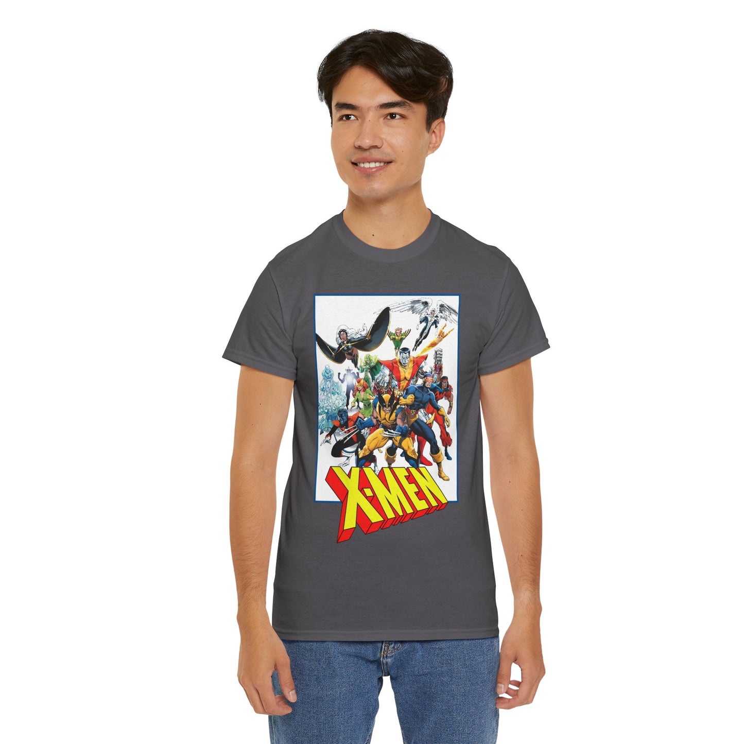 X-Men T-Shirt - Classic Arthur Adams Art - Marvel Comics - Wolverine, Colossus, Storm, Cyclops, Nightcrawler, Iceman