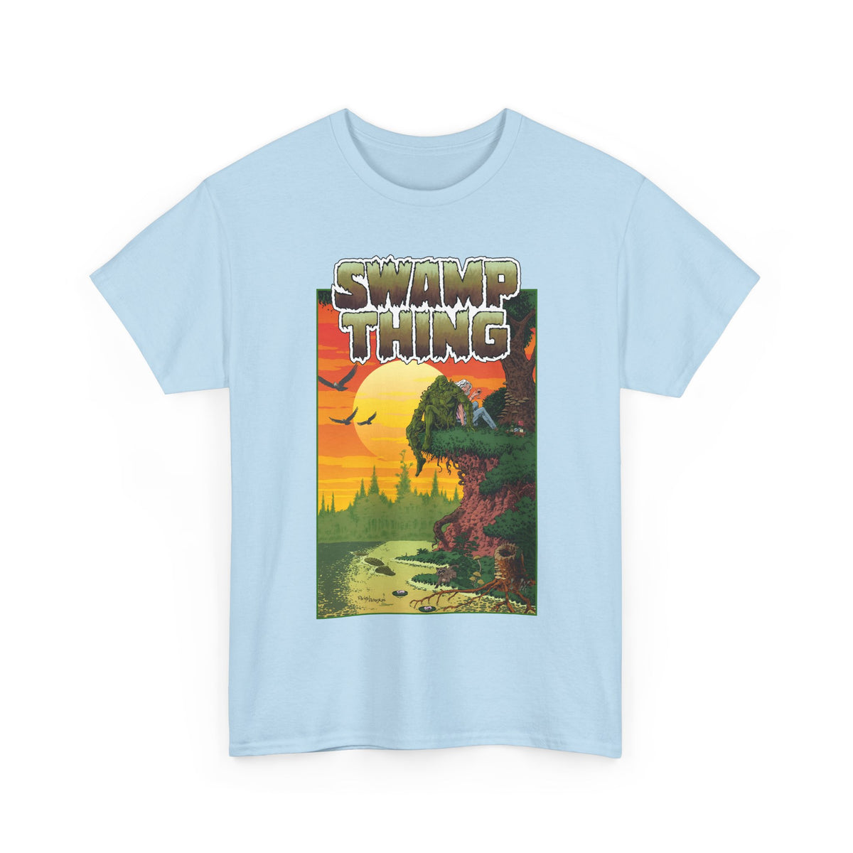 Swamp Thing T-Shirt - Paris Cullins & Pat Broderick Unreleased Cover Art - DC Comics Vertigo