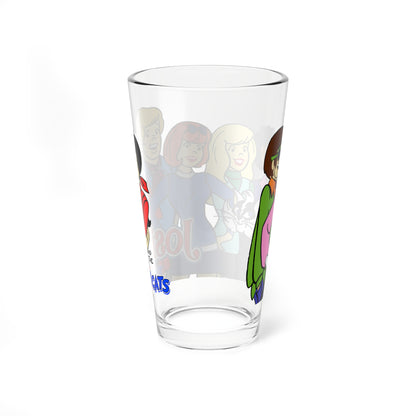 Josie & the Pussycats Pint Glass, 16oz - Archie Comics Cartoon - Valerie, Melody, Alexander, Alexandra, Sebastian