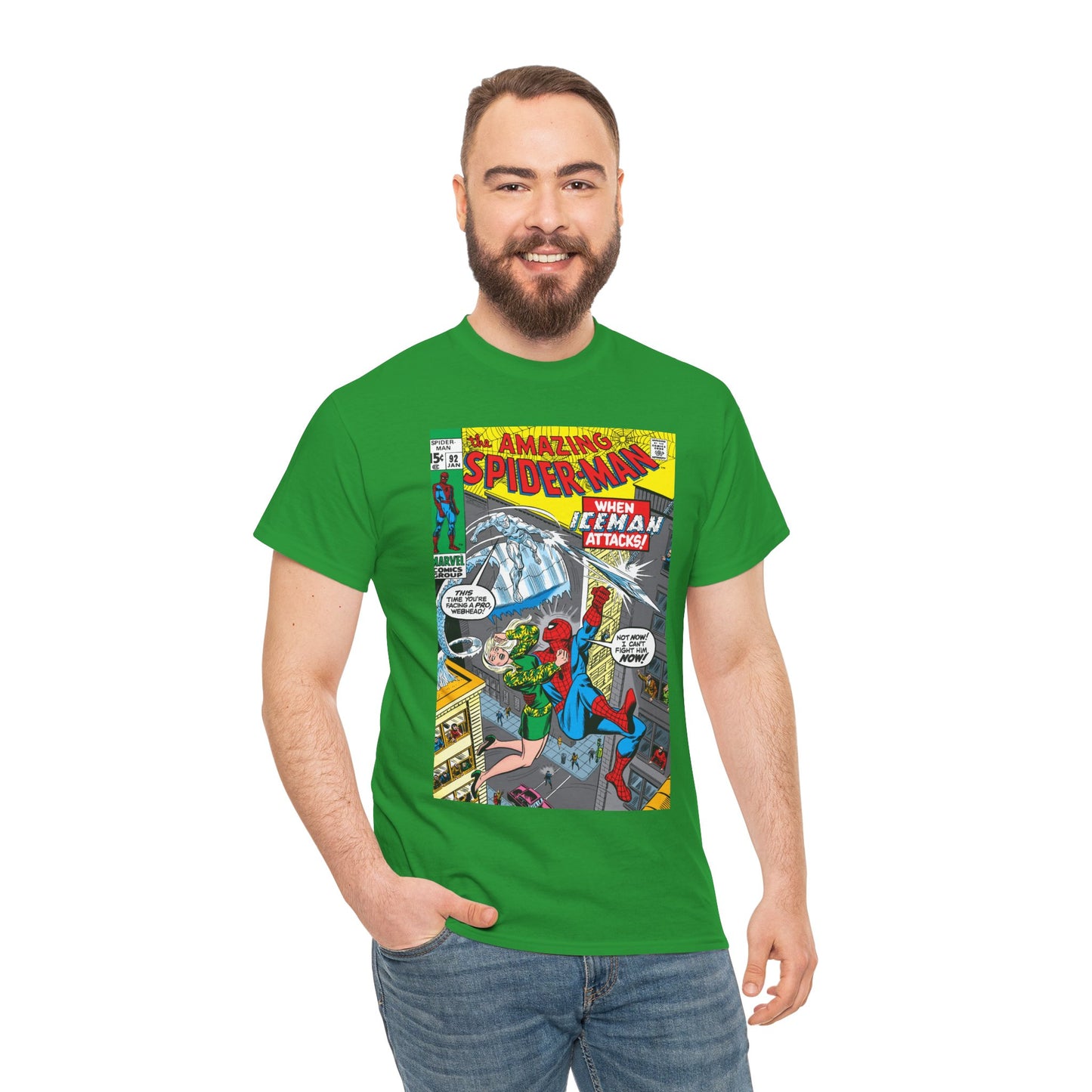 Amazing Spider-Man #92 T-Shirt - Iceman, Gwen Stacy - Marvel Comics