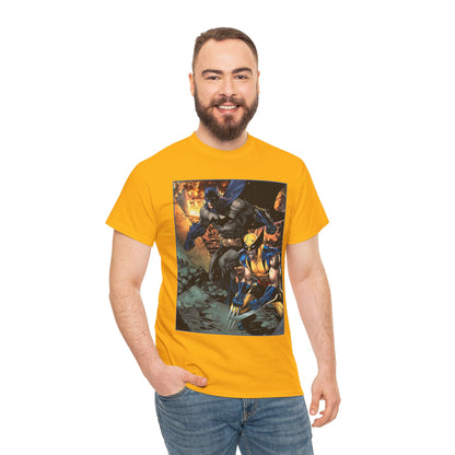 Batman & Wolverine T-Shirt - Jim Lee Art - DC Comics, Marvel Comics