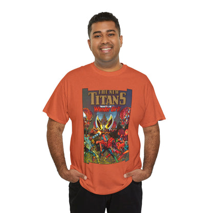 New Titans T-Shirt - George Perez Art - Who is Donna Troy? - Nightwing, Troia, Starfire, Cyborg, Jericho, Raven - DC Comics