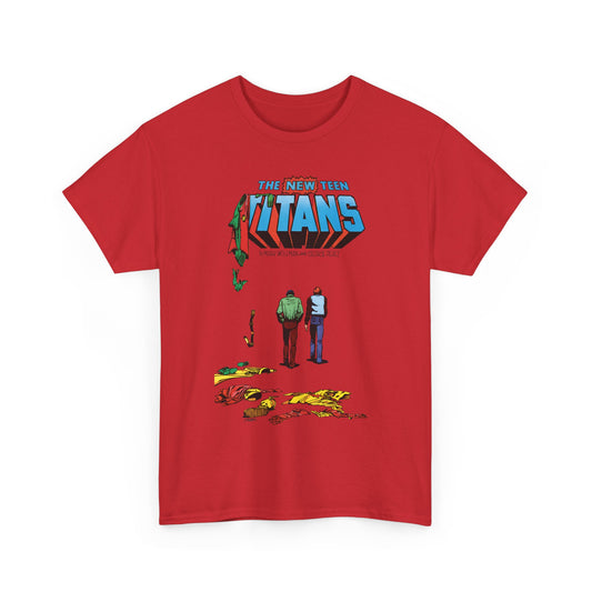 New Teen Titans T-Shirt - George Perez Art - Robin, Kid Flash Quitting - #39 Cover - DC Comics