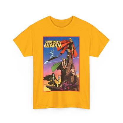 Infinity Watch T-Shirt - Jim Starlin Art - Adam Warlock, Silver Surfer, Moondragon, Pip the Troll - Marvel Comics