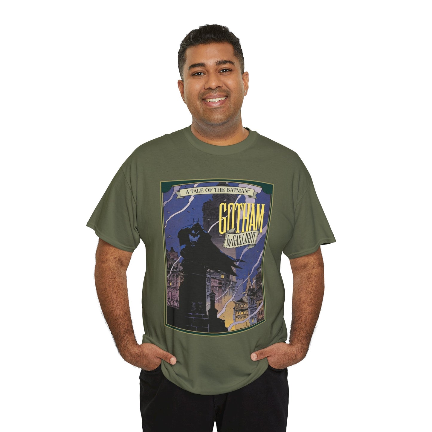 Batman: Gotham by Gaslight T-Shirt - Mike Mignola Art - 19th Century Jack the Ripper Story - Elseworlds - DC Comics