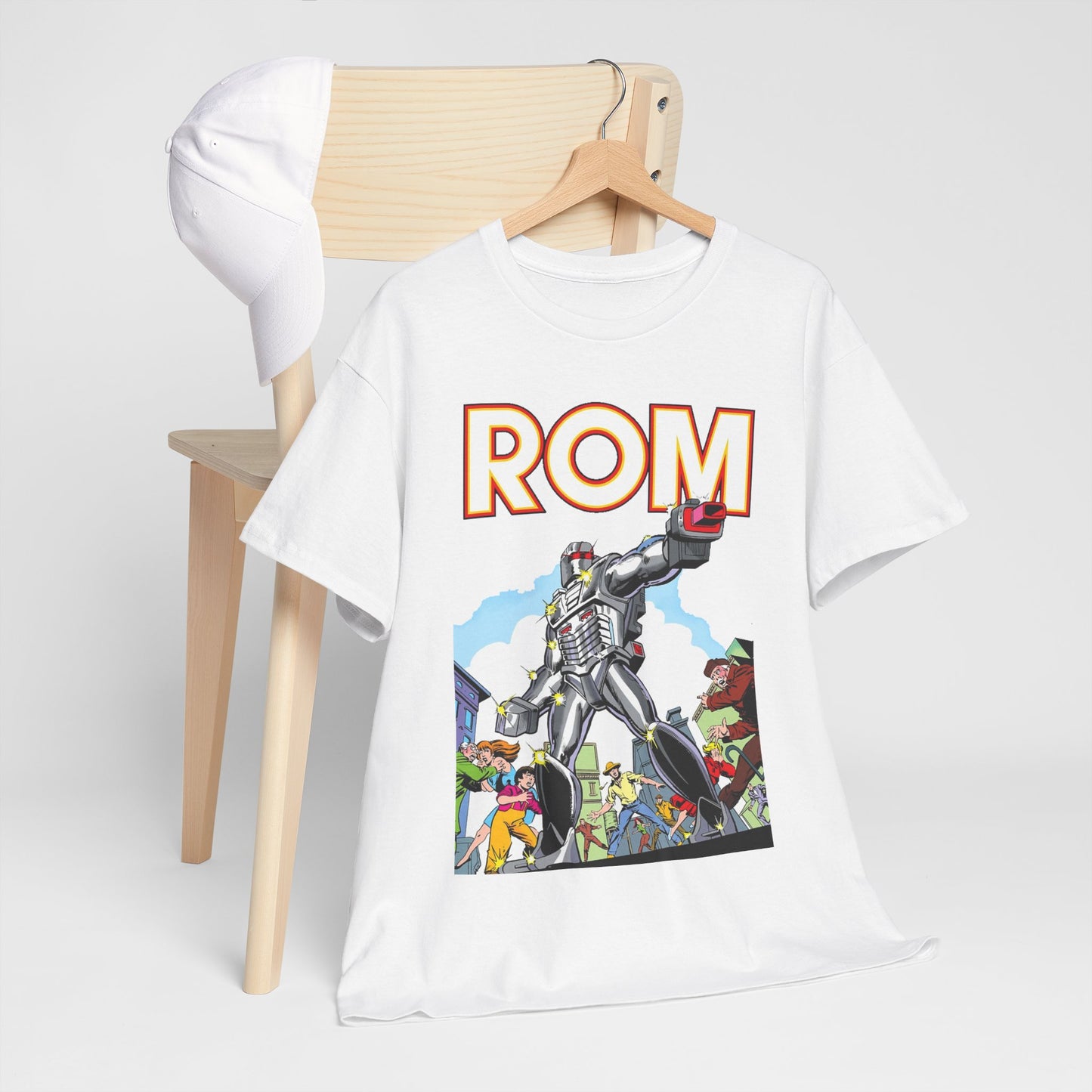 Rom: Spaceknight T-Shirt - Marvel Comics Art- Retro Character - Dire Wraiths