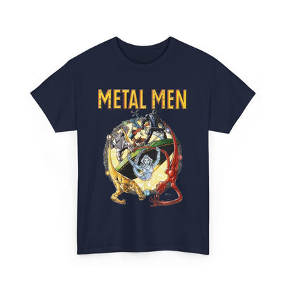 Metal Men T-Shirt - George Perez Art - DC Comics - Classic Silver Age Team - Mercury, Iron, Tin, Gold