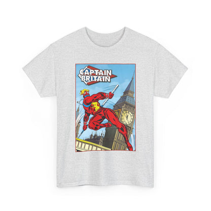 Captain Britain T-Shirt - Ron Wilson Art - Brian Braddock - Marvel UK Series - Chris Claremont Stories - Marvel Comics