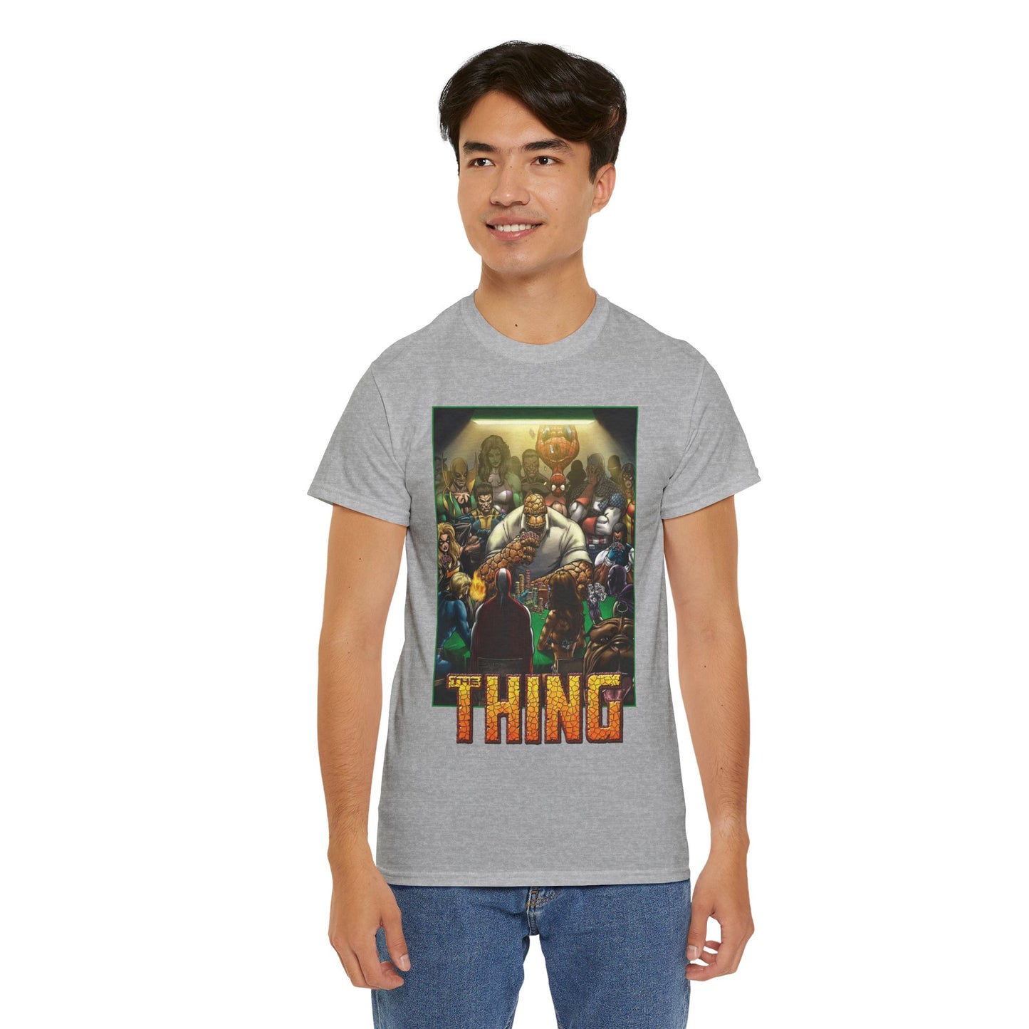 The Thing T-Shirt - Andrea DI Vito Art - Fantastic Four Member, Ben Grimm - Marvel Comics