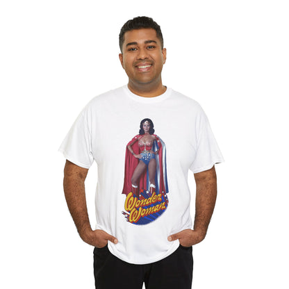 Wonder Woman T-Shirt - Lynda Carter - DC Comics - 1970s CBS TV Show - Amazons from Paradise Island